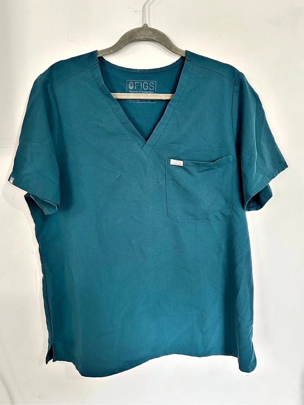 FIGS Technical Collection V-Neck Scrub Top Blue XL